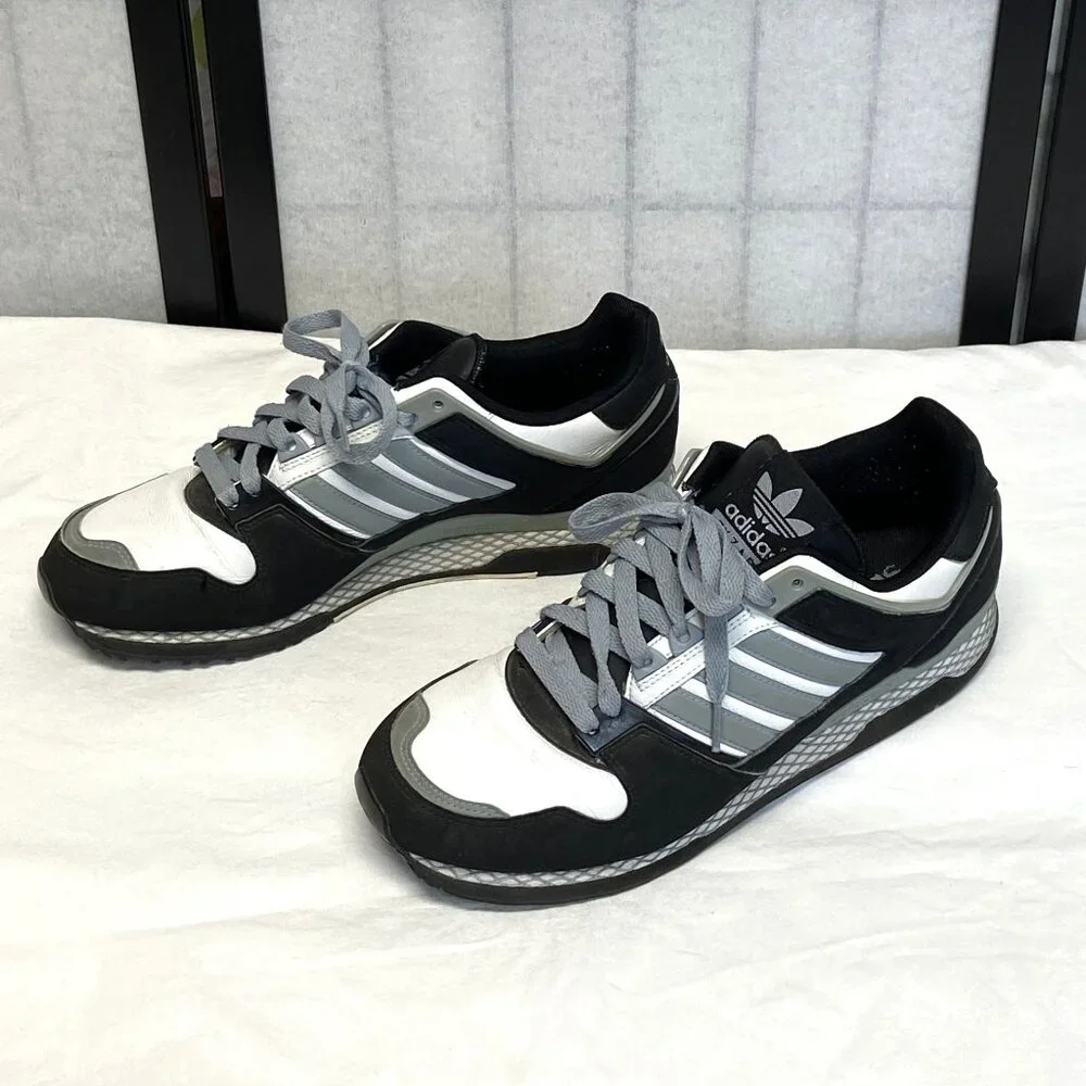 Adidas ZXZ ADV 2008 Retro Black Grey White 10.5 Lace Up Low Top Running Shoes